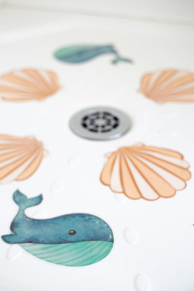 Slip-Safe Bath Spots - Blue Whale