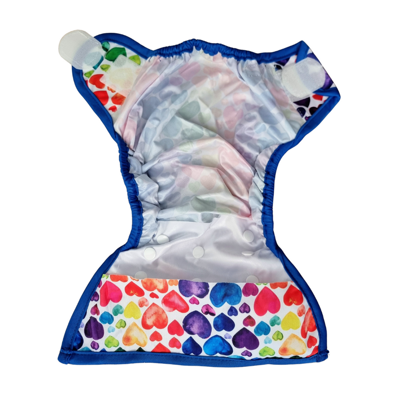 Basic Double Gusset Nappy Covers - Dino Bones