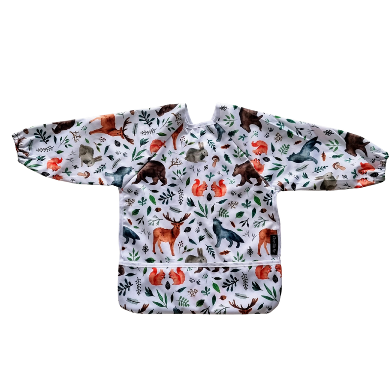 Sleeved Bibs - Watercolour Woodland