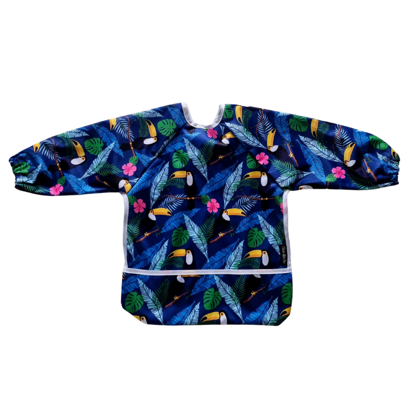 Sleeved Bibs - Tropical Toucans