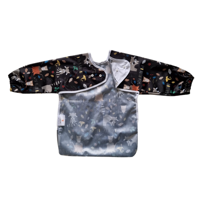 Sleeved Bibs - Wild as a Raccoon