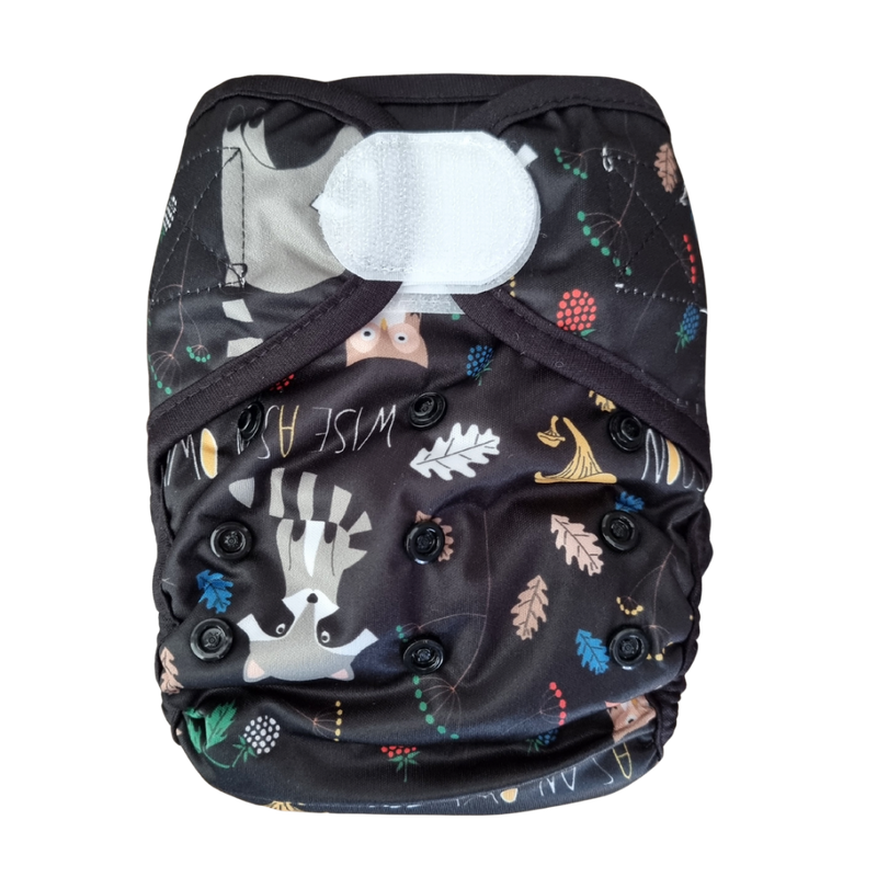 Basic Double Gusset Nappy Covers - Wild as a Raccoon