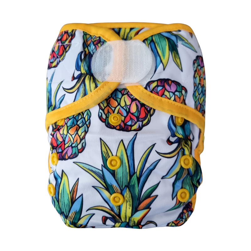 Basic Double Gusset Nappy Covers - Pineapple Fiesta