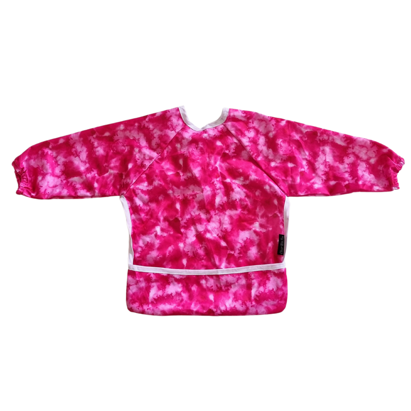 Sleeved Bibs - Pink Splash
