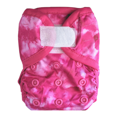 Newborn Nappy Cover - Pink Splash